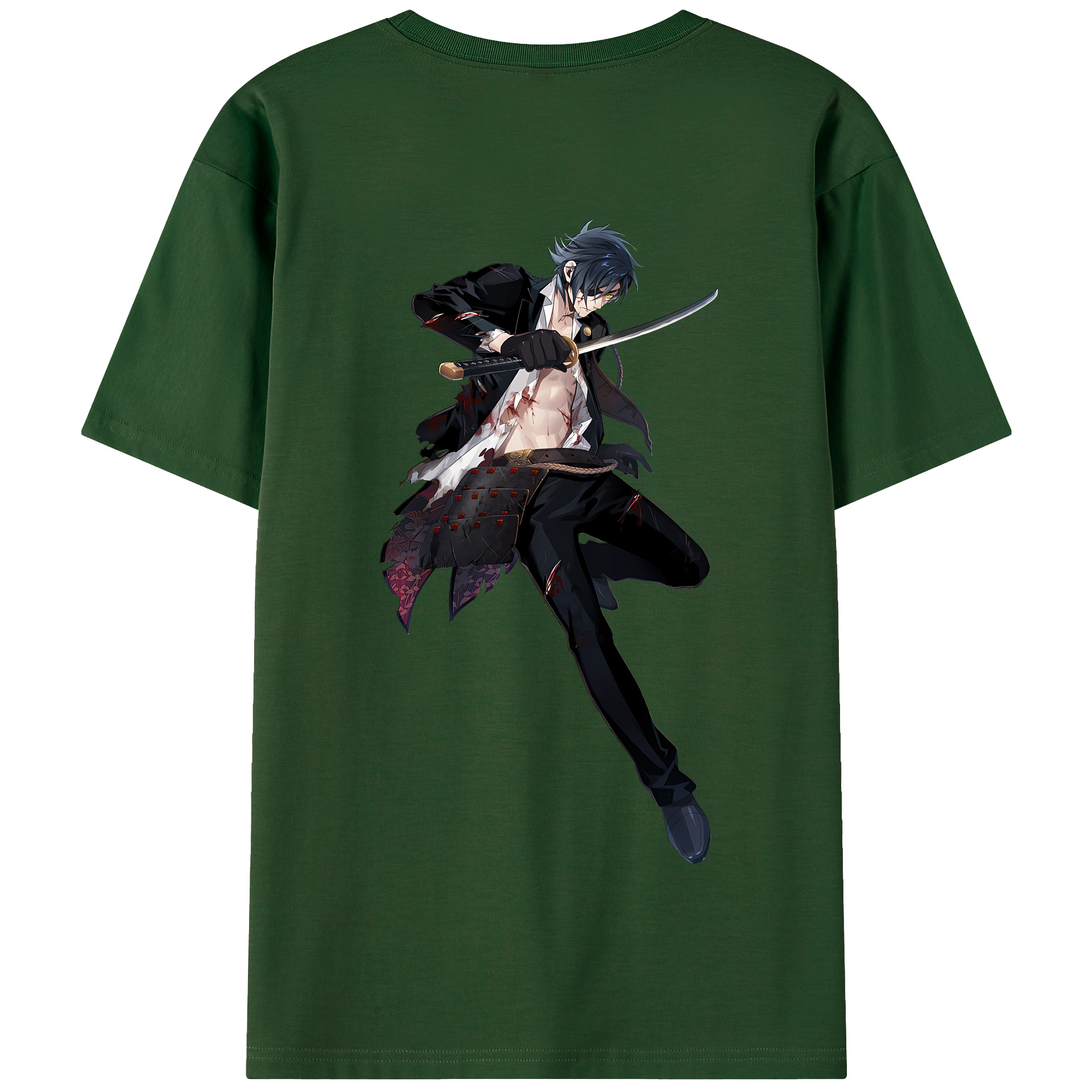 （画像用） 刀剣乱舞 Touken Ranbu 綿100％半袖Tシャツ（背面プリント）